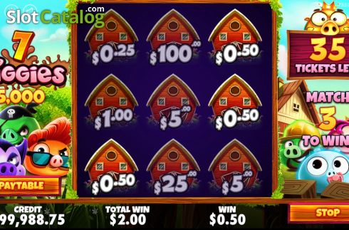 Скрин5. 7 Piggies Scratchcard слот