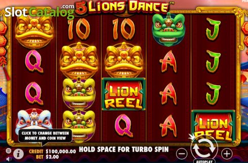 Скрин3. 5 Lions Dance (Pragmatic Play) слот