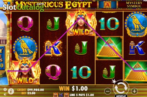 Скрин5. Mysterious Egypt слот