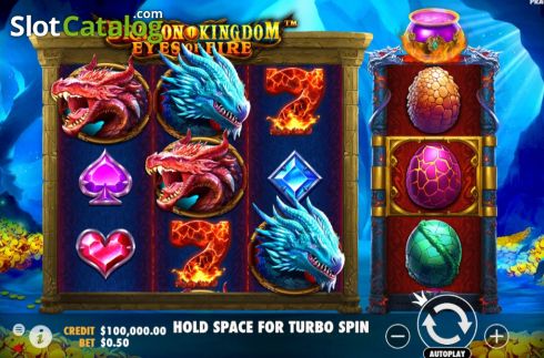 Скрин2. Dragon Kingdom Eyes of Fire слот