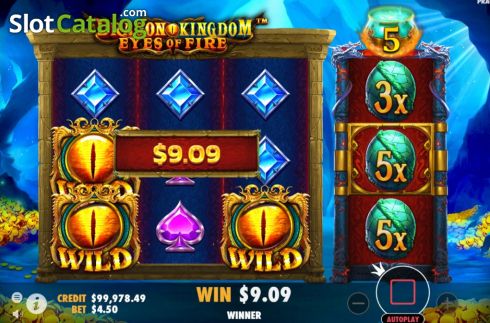Скрин4. Dragon Kingdom Eyes of Fire слот