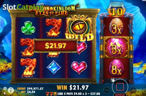 Скрин6. Dragon Kingdom Eyes of Fire слот