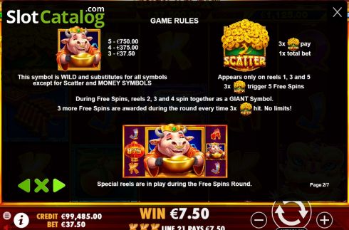 Скрин7. Golden Ox (Pragmatic Play) слот