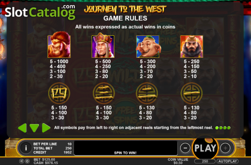 Скрин6. Journey to the West (Pragmatic Play) слот