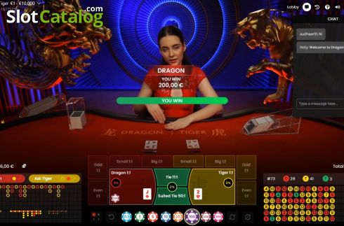 Скрин5. Dragon Tiger Live (Pragmatic Play) слот