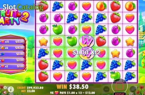 Скрин4. Fruit Party 2 слот