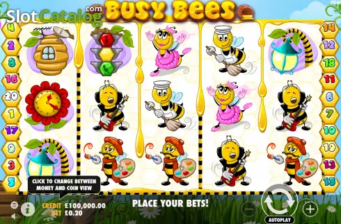Скрин2. Busy Bees слот
