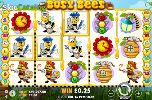 Скрин4. Busy Bees слот