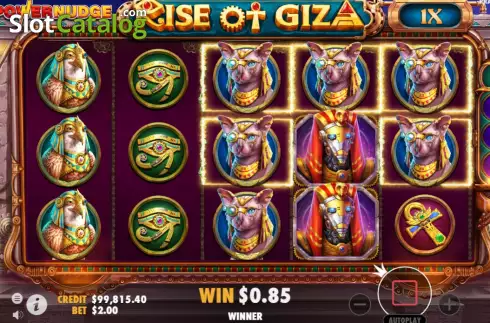 Скрин6. Rise of Giza PowerNudge слот