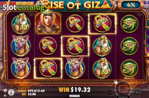 Скрин7. Rise of Giza PowerNudge слот