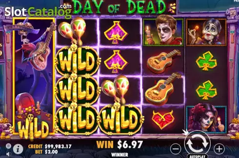 Скрин4. Day of Dead слот
