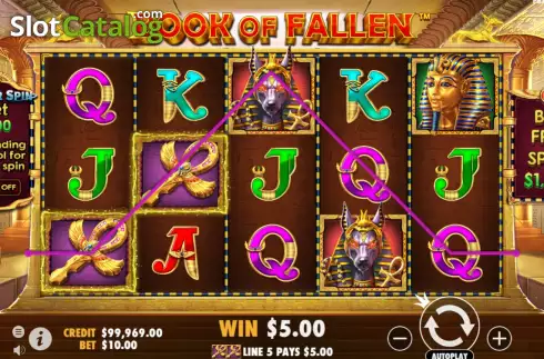 Скрин4. Book of the Fallen слот