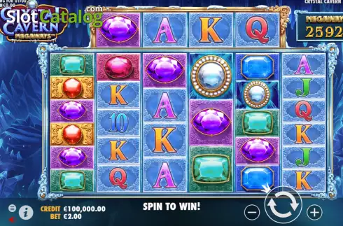 Скрин2. Crystal Cavern Megaways слот