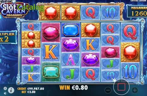 Скрин4. Crystal Cavern Megaways слот