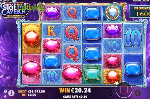 Скрин8. Crystal Cavern Megaways слот