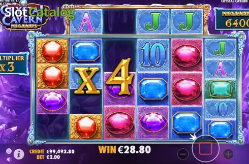 Скрин9. Crystal Cavern Megaways слот