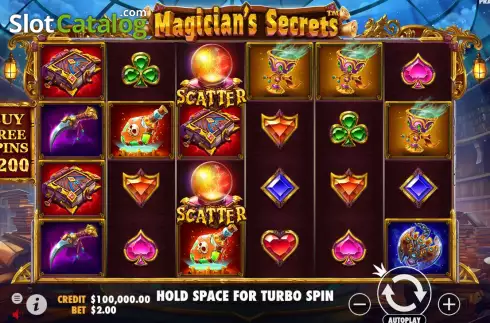 Скрин2. Magician&#039;s Secrets слот