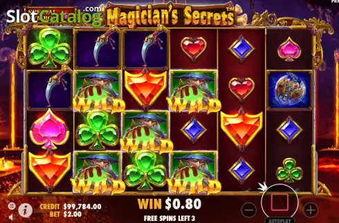 Скрин8. Magician&#039;s Secrets слот