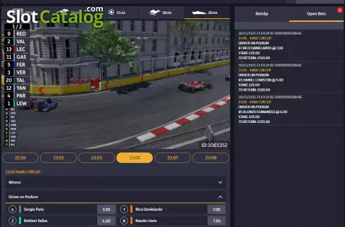 Скрин3. Force 1 слот