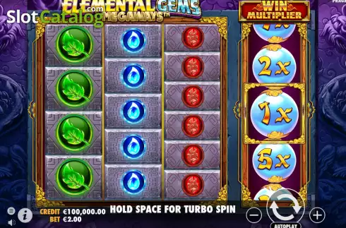 Скрин3. Elemental Gems Megaways слот