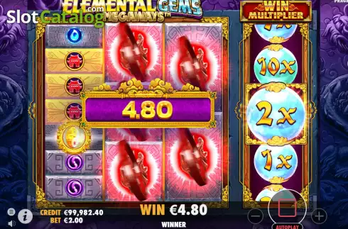 Скрин5. Elemental Gems Megaways слот