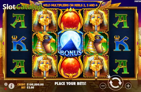 Скрин2. Fortune of Giza слот