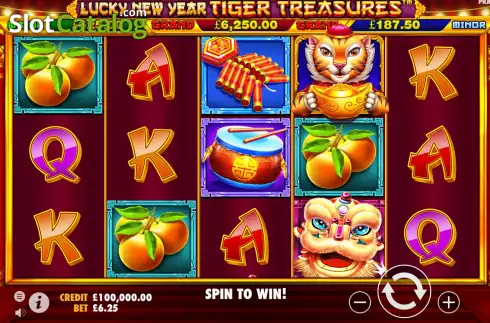 Скрин4. Lucky New Year - Tiger Treasures слот