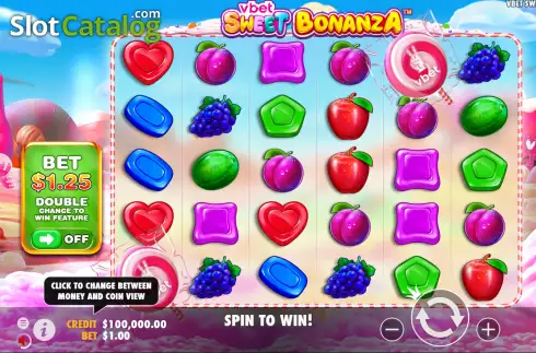 Скрин2. Vbet Sweet Bonanza слот
