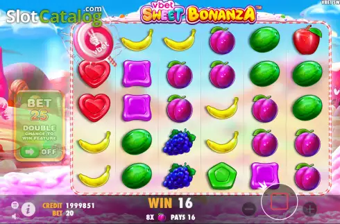 Скрин4. Vbet Sweet Bonanza слот