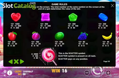 Скрин7. Vbet Sweet Bonanza слот