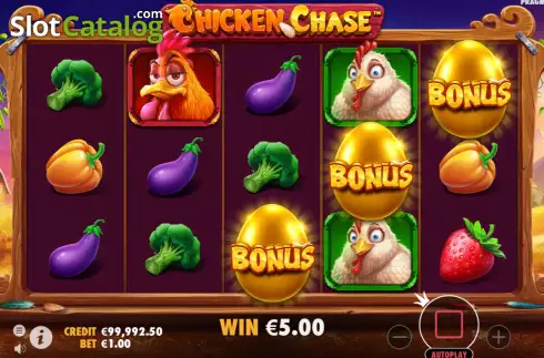 Скрин5. Chicken Chase слот