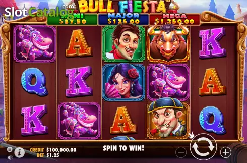 Скрин3. Bull Fiesta слот