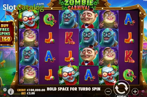 Скрин2. Zombie Carnival слот