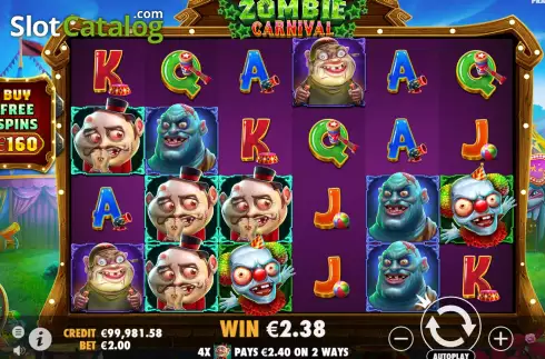 Скрин3. Zombie Carnival слот