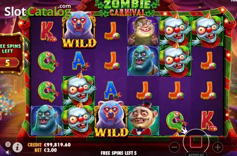 Скрин6. Zombie Carnival слот