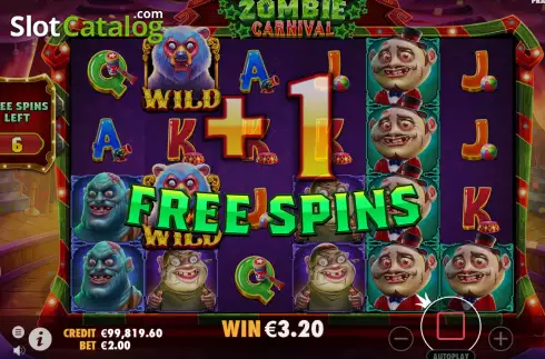 Скрин7. Zombie Carnival слот