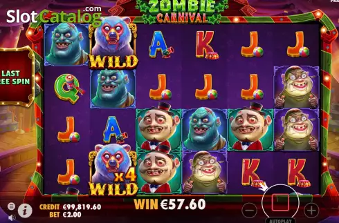 Скрин8. Zombie Carnival слот