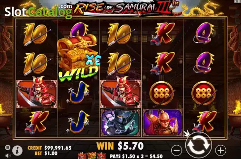 Скрин6. Rise of Samurai III слот