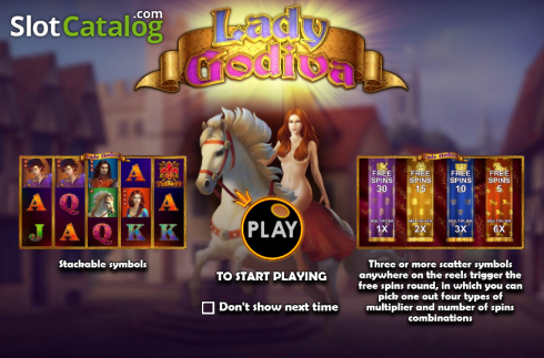 Скрин2. Lady Godiva (Pragmatic) слот