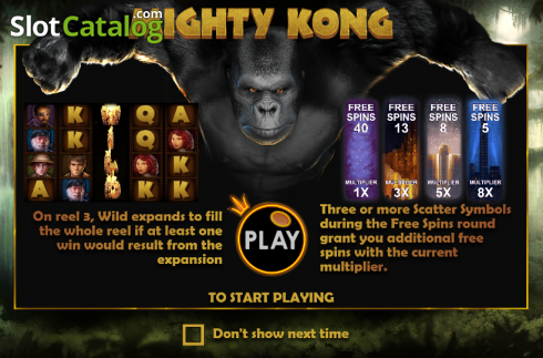 Скрин2. Mighty Kong слот