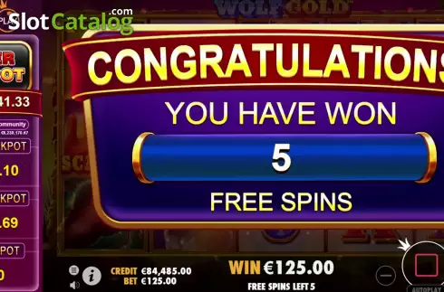 Скрин5. Wolf Gold Power Jackpot слот