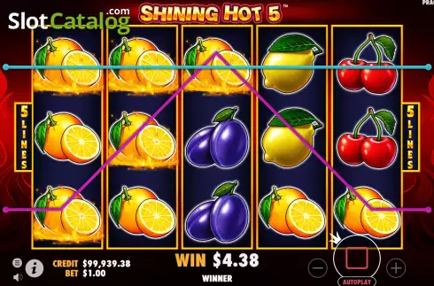 Скрин3. Shining Hot 5 слот
