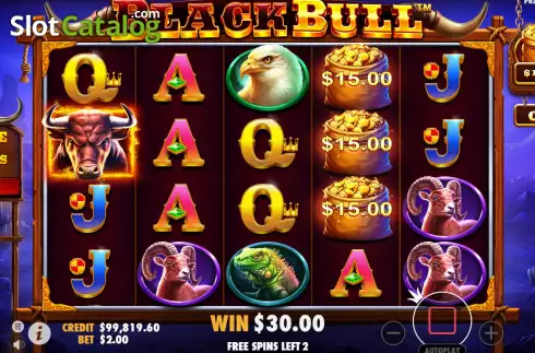 Скрин6. Black Bull слот