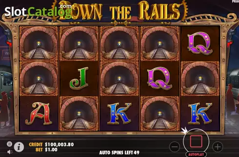 Скрин9. Down the Rails слот