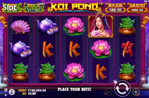 Скрин2. Koi Pond слот