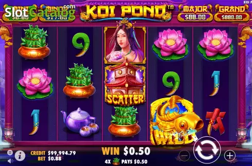 Скрин3. Koi Pond слот
