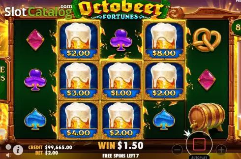 Скрин7. Octobeer Fortunes слот
