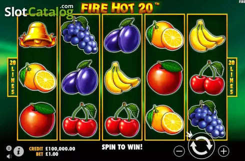 Скрин2. Fire Hot 20 слот