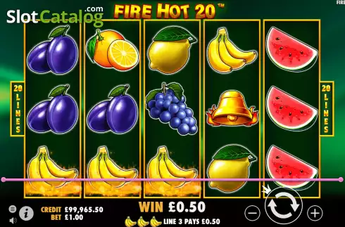 Скрин3. Fire Hot 20 слот