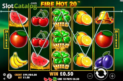 Скрин4. Fire Hot 20 слот
